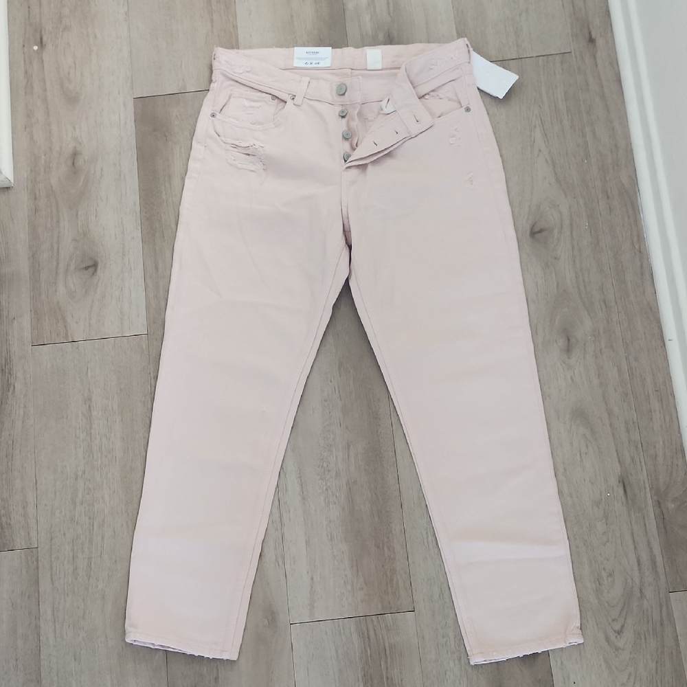 H&M Boyfriend Low Waist Pink Jeans